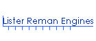 Lister Reman Engines